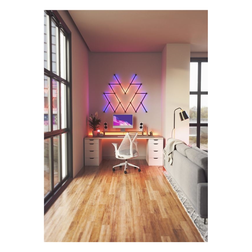 Nanoleaf - К-кт релсови капаци LINES 9 бр. черен матов