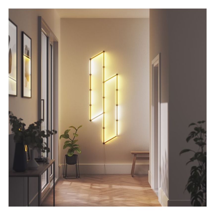 Nanoleaf - К-кт релсови капаци LINES 9 бр. черен матов