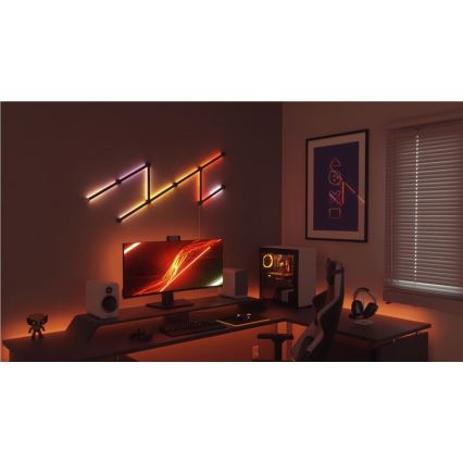 Nanoleaf - К-кт релсови капаци LINES 9 бр. черен матов