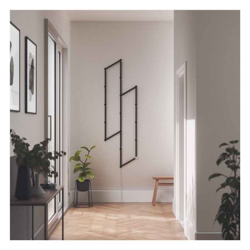 Nanoleaf - К-кт релсови капаци LINES 9 бр. черен матов