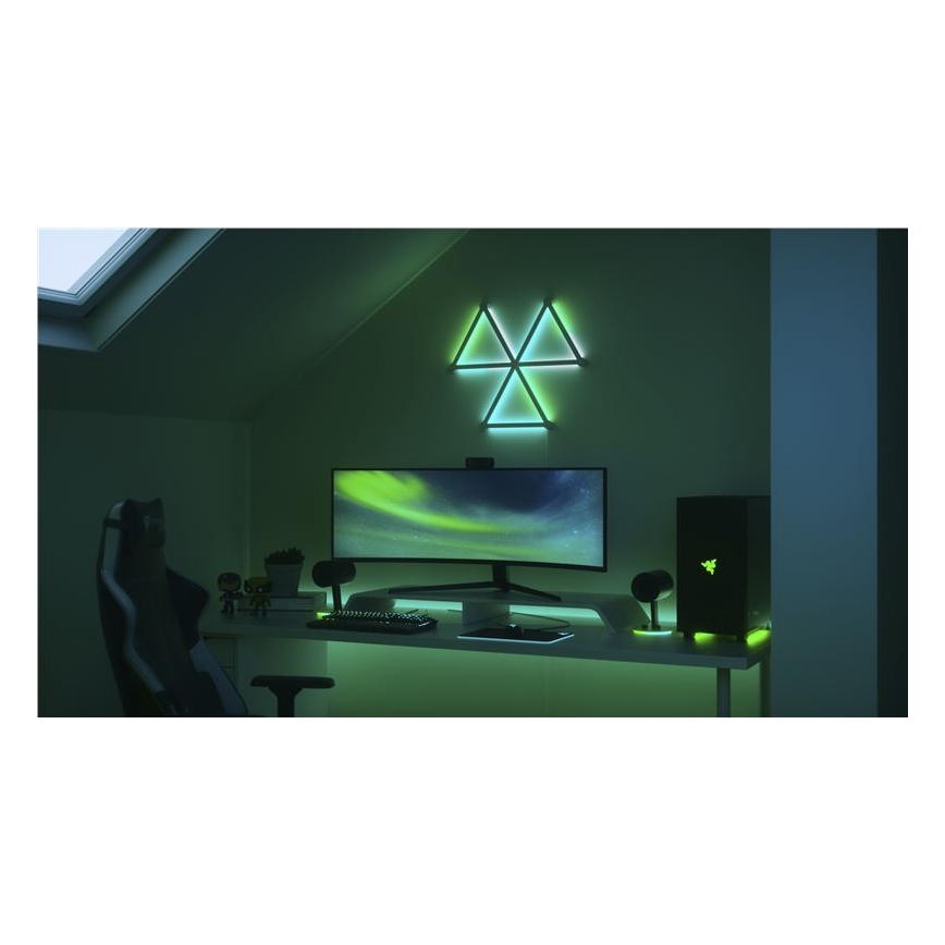 Nanoleaf - К-кт 9x LED RGBW Димируем релса LINES LED/2W/230V 1200-6000K Wi-Fi