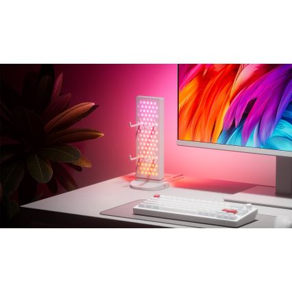 Nanoleaf - LED RGBIC Димируема настолна зарядна станция 3 в 1 5V 2700-6500K бяла