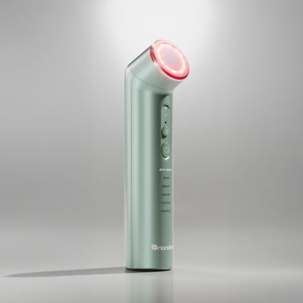 Nanoleaf - LED ултразвуково устройство за подмладяване на кожата 6 в 1 5W/2500 mAh в цвят мента