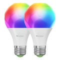 Nanoleaf - К-кт 2x LED RGBW Димируема крушка ESSENTIALS MATTER A19 E27/9W/230V 2700-6500K CRI 90 Wi-Fi
