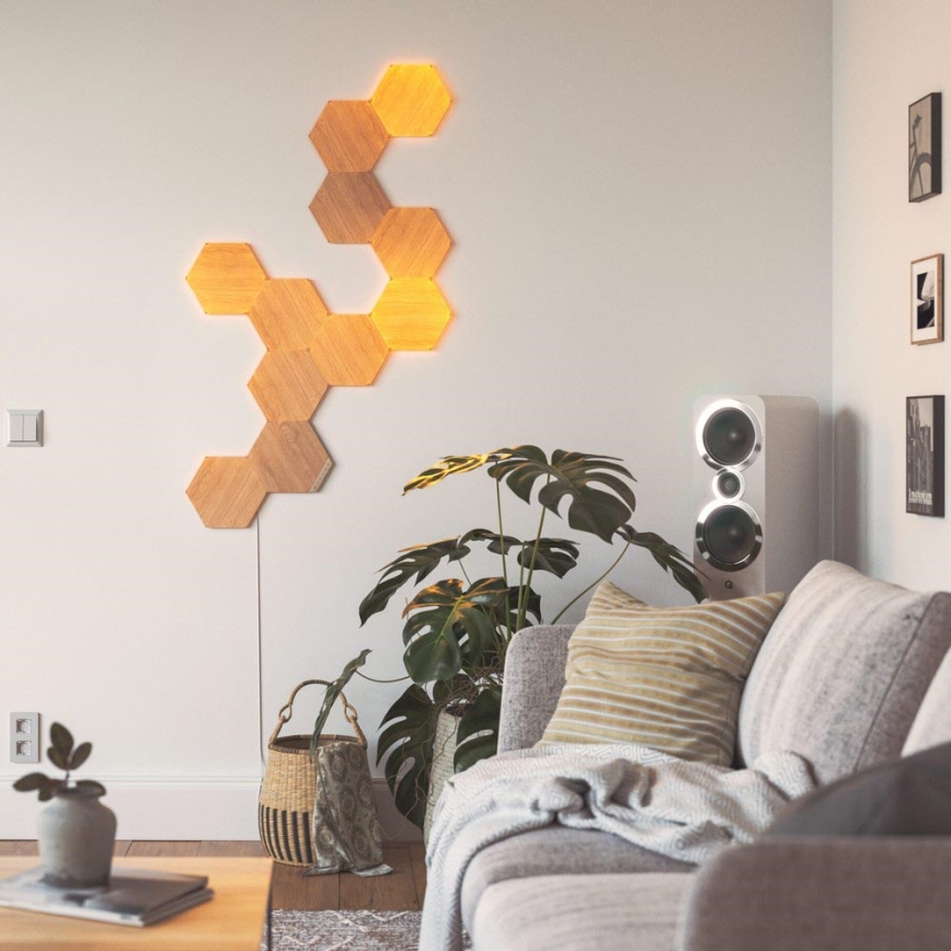 Nanoleaf - К-кт 3x LED Димируем панел HEXAGONS LED/2W/230V Wi-Fi