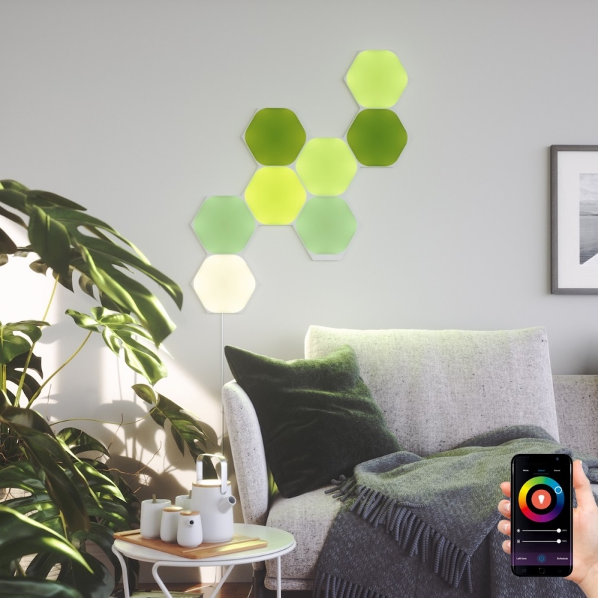 Nanoleaf - К-кт 9x LED RGB Димируем панел SHAPES HEXAGON LED/2W/230V 1200-6500K Wi-Fi