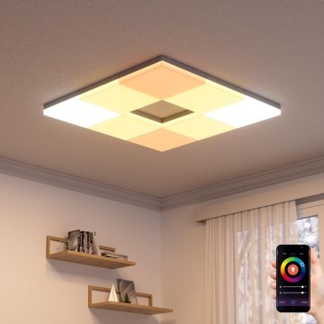 Nanoleaf - Комплект 3x LED RGBW димируеми таванни осветителни тела SKYLIGHT LED/18W/230V + 2xLED/16W/230V 2700-6500K Wi-Fi