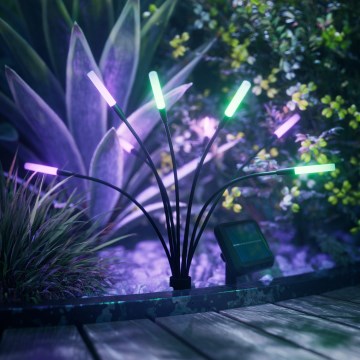 Nanoleaf - комплект от 2 соларни LED RGBW лампи, 1200 mAh, IP65 + дистанционно управление