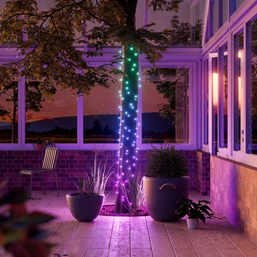 Nanoleaf - LED RGBW Екстериорен коледни лампички ESSENTIALS 300xLED 2x12m 2700-6500K Wi-Fi IP67
