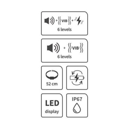 Нашийник против кучешки лай 52 см 3,7V 300 mAh IP67