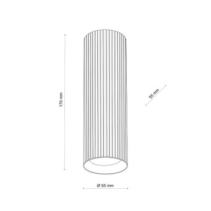 Насочващо осветително тяло TUNE M 1xGU10/10W/230V 17 cm бяло