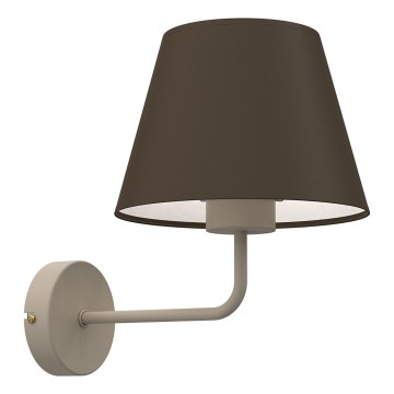 Настенна лампа ARDEN 1xE27/15W/230V бежова/кафява