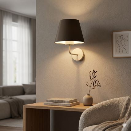 Настенна лампа ARDEN 1xE27/15W/230V бежова/кафява