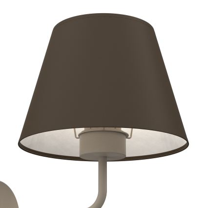 Настенна лампа ARDEN 1xE27/15W/230V бежова/кафява
