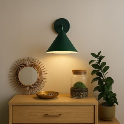 Настенна лампа CAPITAL 1xGX53/15W/230V зелена