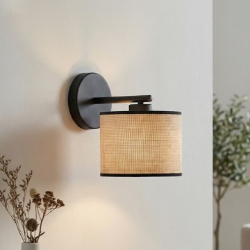 Настенна лампа ECO 1xE27/15W/230V бежова/ратан