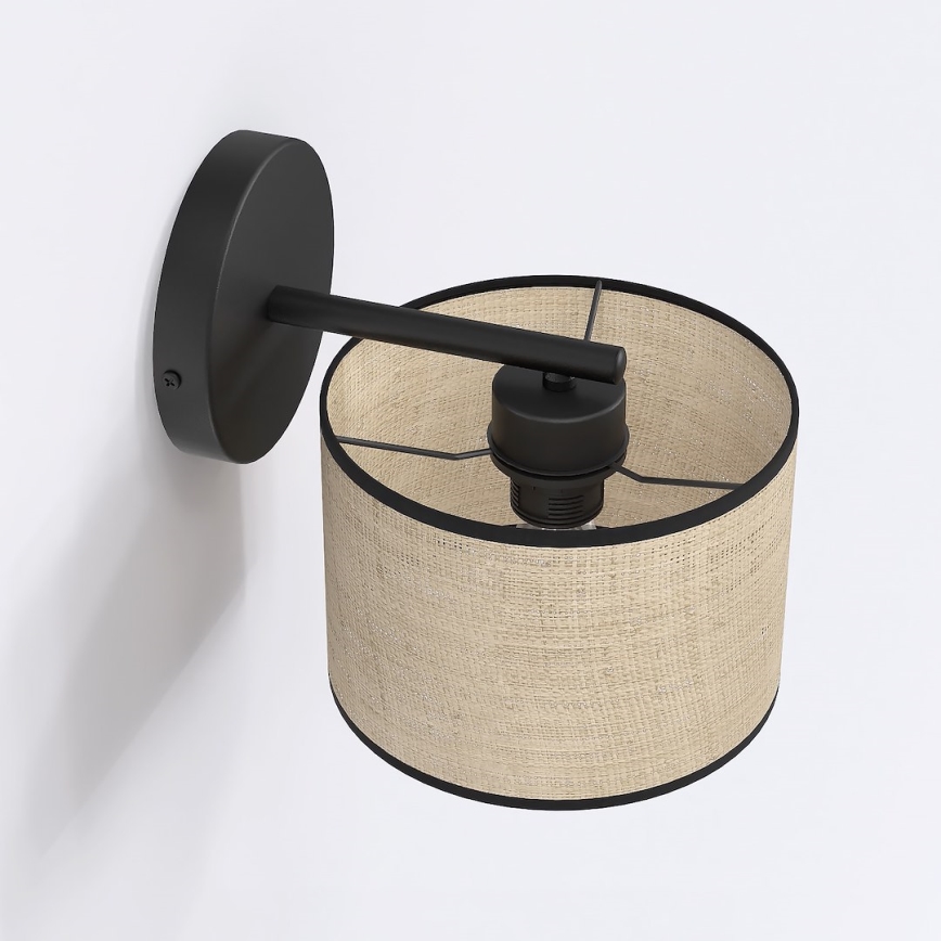 Настенна лампа ECO 1xE27/15W/230V бежова/ратан