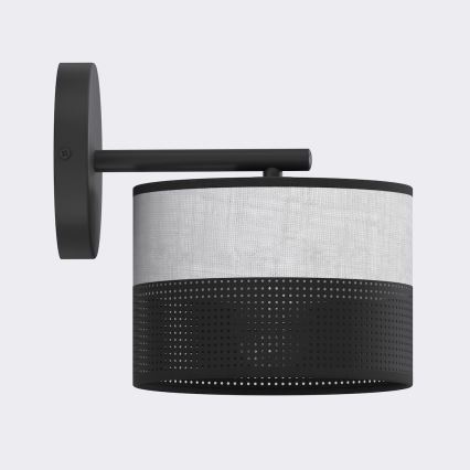 Настенна лампа KARBON 1xE27/15W/230V черна/сива