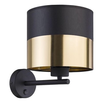 Настенна лампа LONDYN 1xE27/15W/230V черна/златна