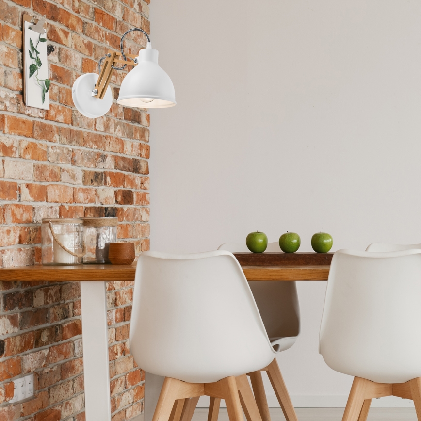 Настенна лампа MARCELLO 1xE27/60W/230V бук