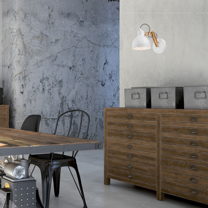 Настенна лампа MARCELLO 1xE27/60W/230V бук