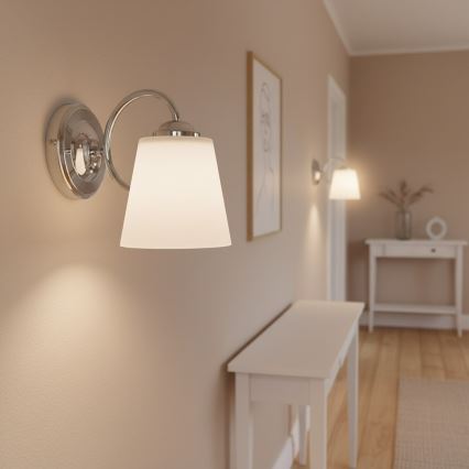 Настенна лампа PAFOS 1xE27/15W/230V лъскав хром