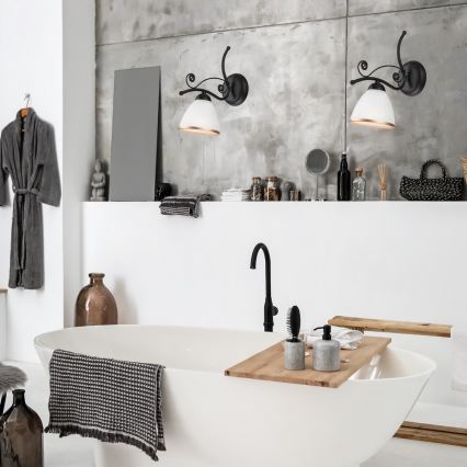 Стенно осветително тяло RETRO II 1xE27/60W/230V матово черно