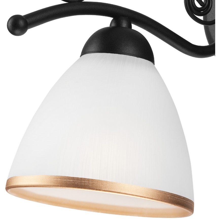 Стенно осветително тяло RETRO II 1xE27/60W/230V матово черно