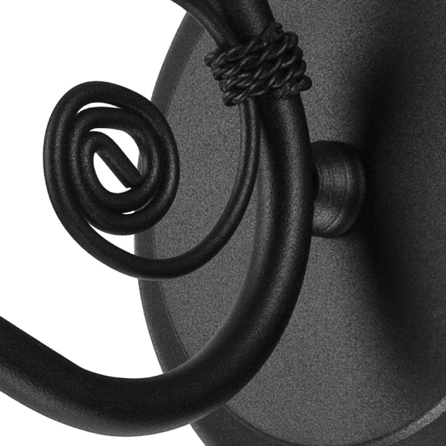 Стенно осветително тяло RETRO II 1xE27/60W/230V матово черно