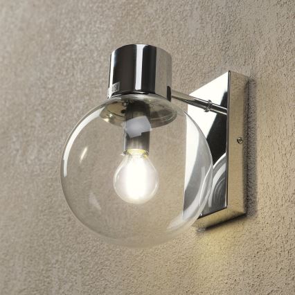 Настенна лампа SFERIO 1xE14/5W/230V лъскав хром/прозрачна