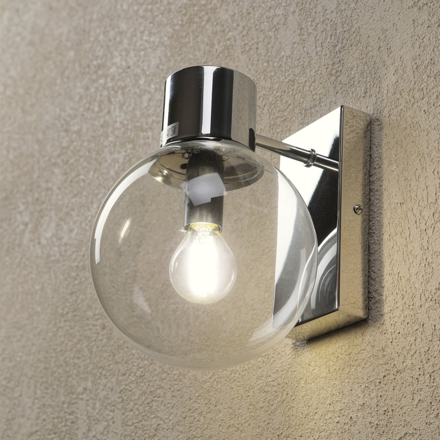 Настенна лампа SFERIO 1xE14/5W/230V лъскав хром/прозрачна