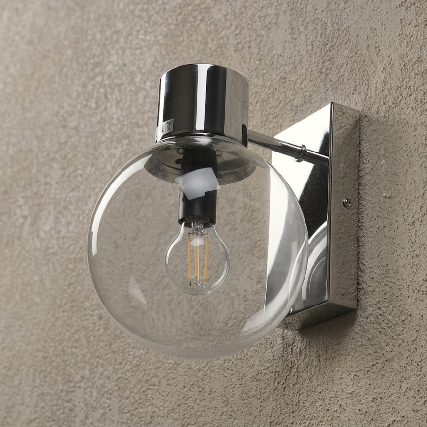Настенна лампа SFERIO 1xE14/5W/230V лъскав хром/прозрачна