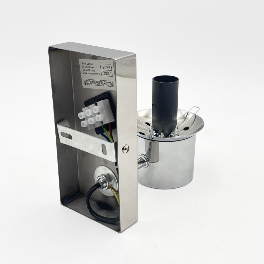 Настенна лампа SFERIO 1xE14/5W/230V лъскав хром/прозрачна
