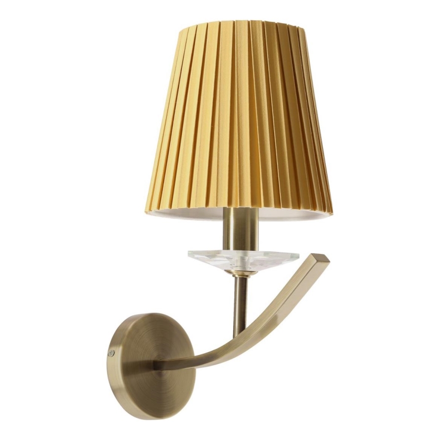 Настенна лампа VITORIA 1xE14/40W/230V жълта/месинг