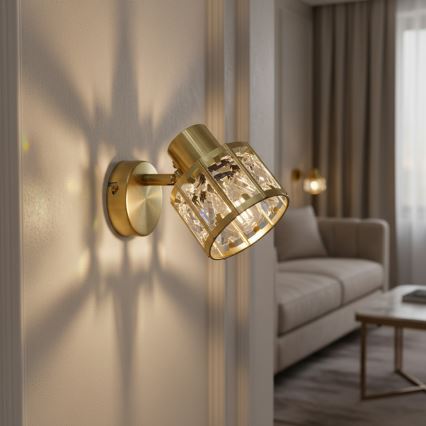 Настенна лампа ZAHARA 1xE27/10W/230V златна