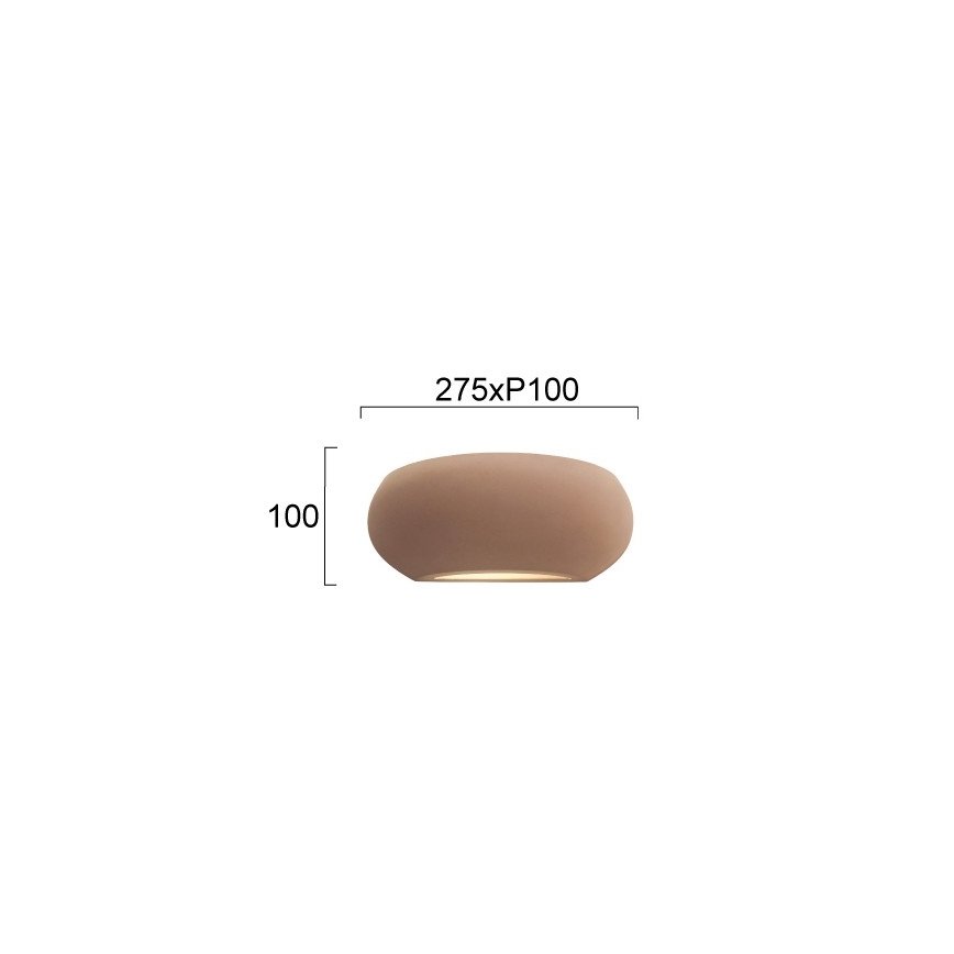 Настенно осветително тяло ANITA 1xE27/20W/230V кафяво