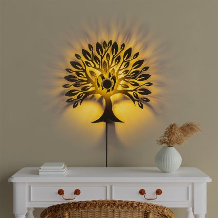 Настенно осветително тяло HEART TREE 1xE27/40W/230V черно