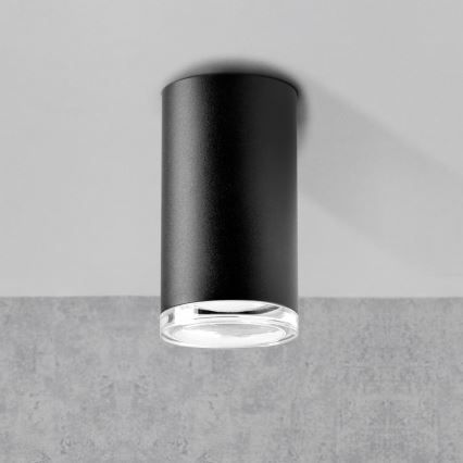 Настенно осветително тяло LED RGBW с димер TURYN 1xGU10/6,5W/230V 2700-6500K Wi-Fi IP44 черно