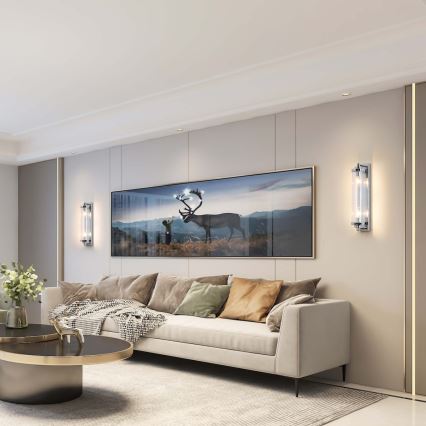 Настенно осветително тяло LORENZO 2xE14/40W/230V лъскав хром