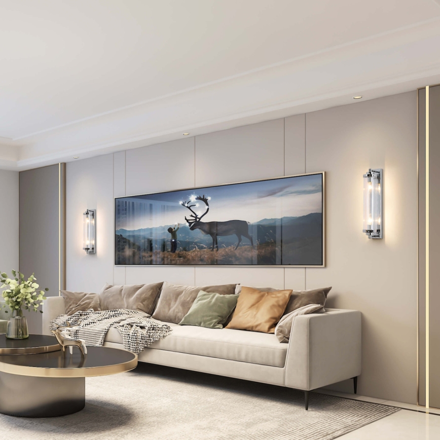 Настенно осветително тяло LORENZO 2xE14/40W/230V лъскав хром