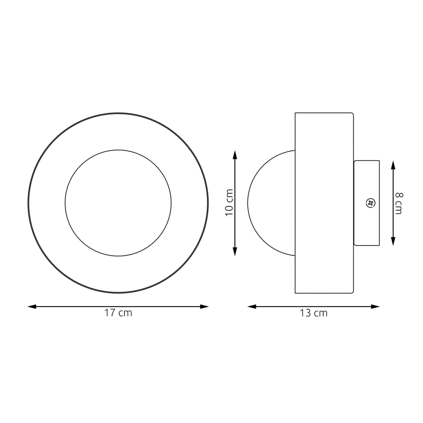 Настенно осветително тяло LULU 1xG9/8W/230V черно