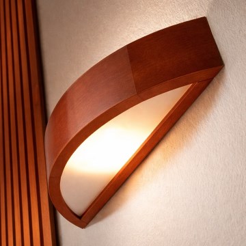Настенно осветително тяло NATURAL 1xE27/60W/230V борова дървесина/кафяво