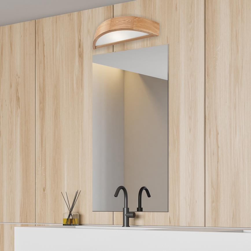Настенно осветително тяло OAK 1xE27/60W/230V дъб