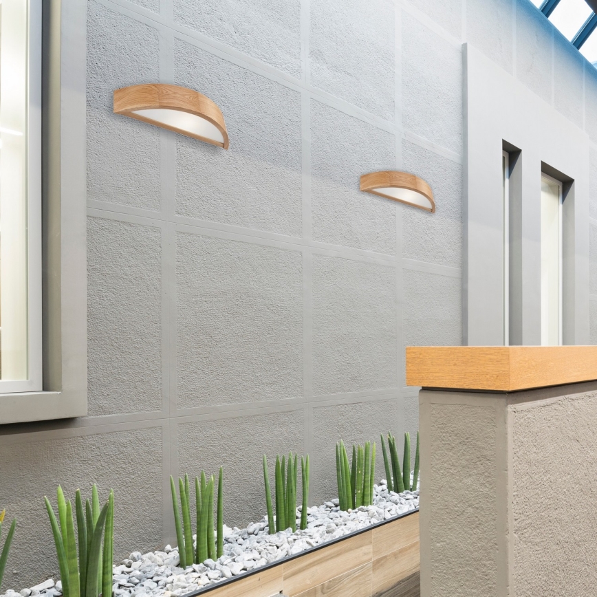 Настенно осветително тяло OAK 1xE27/60W/230V дъб