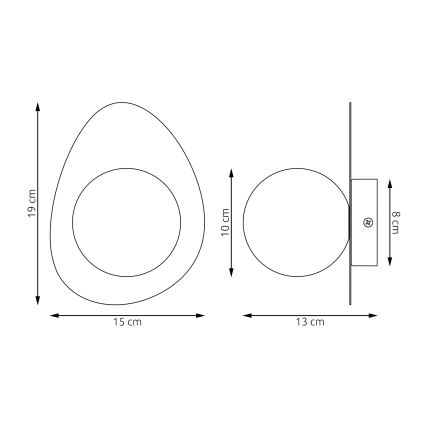 Настенно осветително тяло OVO 1xG9/8W/230V бежово