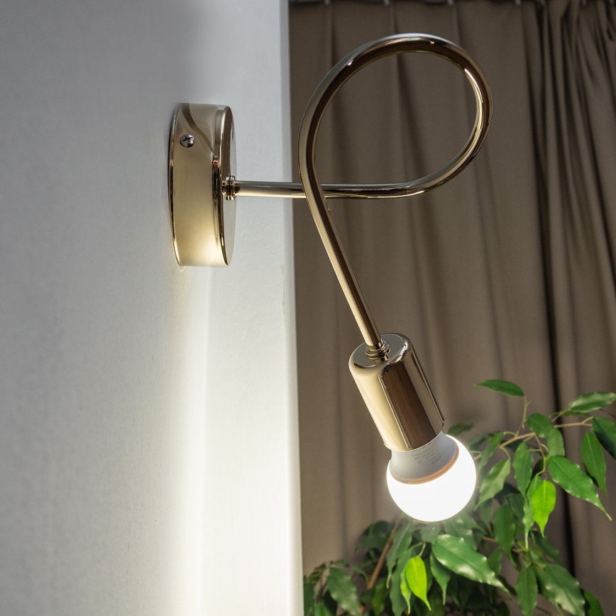 Настенно осветително тяло OXFORD 1xE27/15W/230V, златно