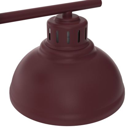 Настенно осветително тяло SVEN 1xE27/15W/230V бордо