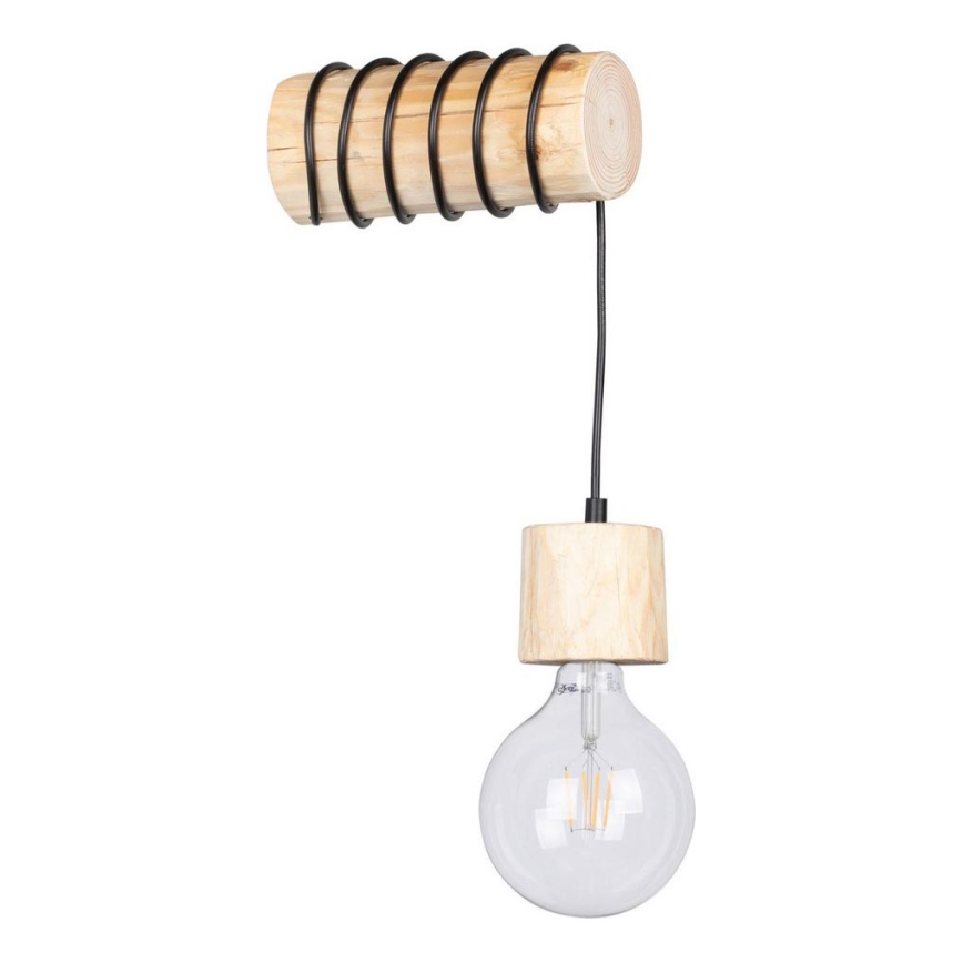 Настенно осветително тяло TRABO 1xE27/60W/230V бор