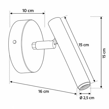 Настенно спот осветително тяло STALACTITE 1xG9/3W/230V бежово