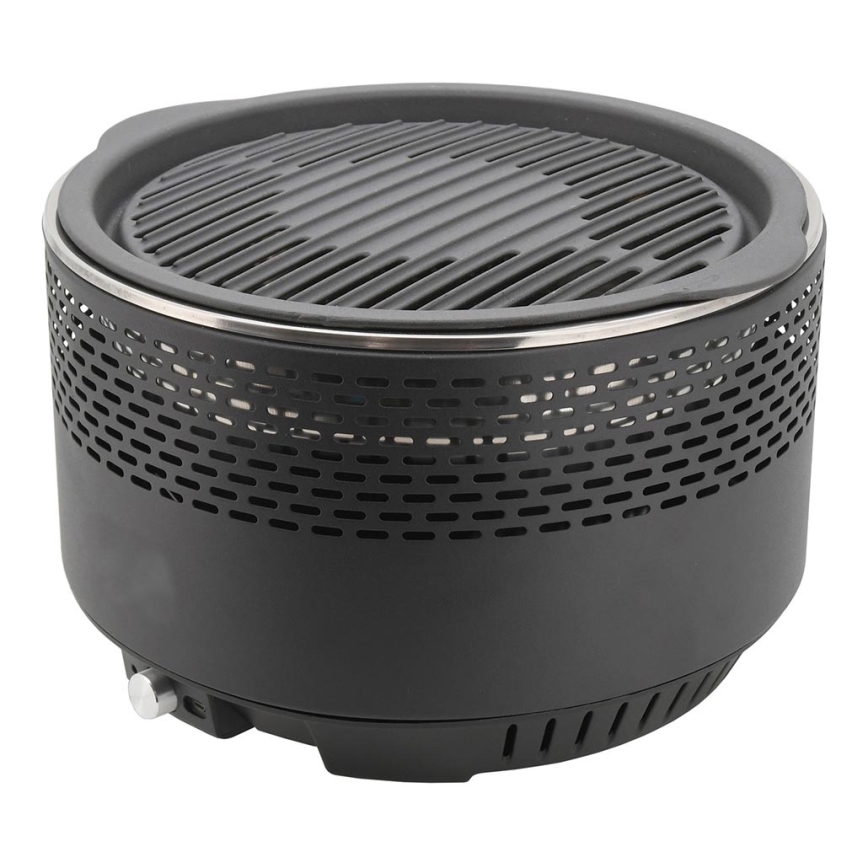 Настолен грил на дървени въглища 4xAA/USB черен